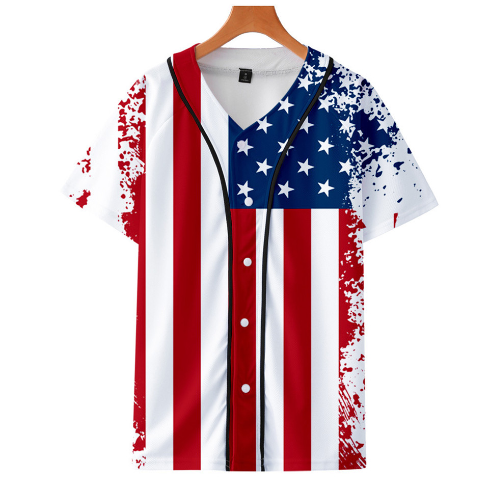 Streetwear Brand Usa - ABD Ulusal Bayrağı Kafatası Kartalı Beyzbol