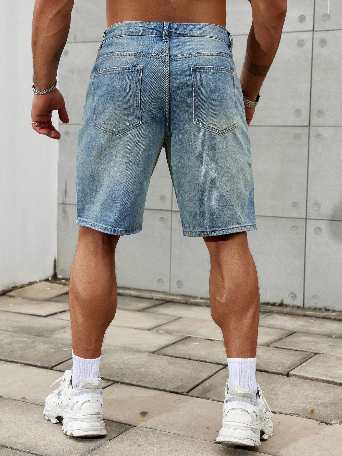 Yeni moda Mens yırtık kısa kot - Streetwear Brand incelemesi ve fiyatı